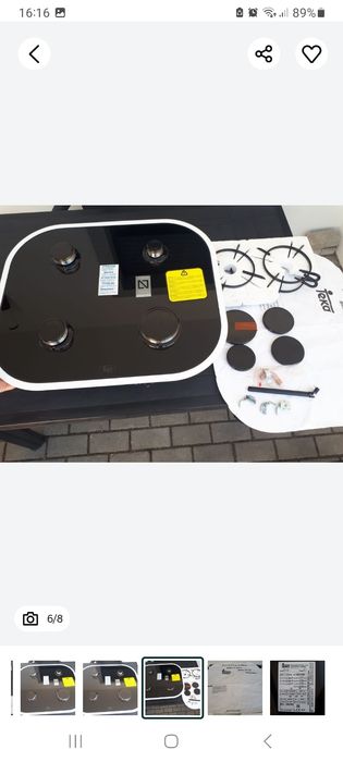 Placa encastra Teka a Gás