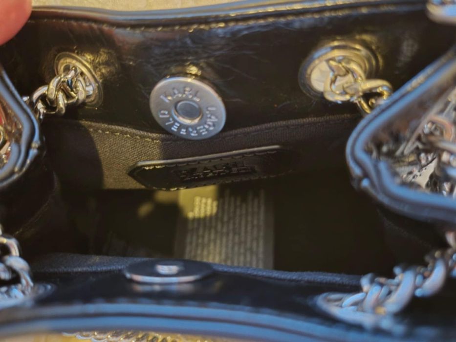 Torebka skórzana Karla Lagerfeld