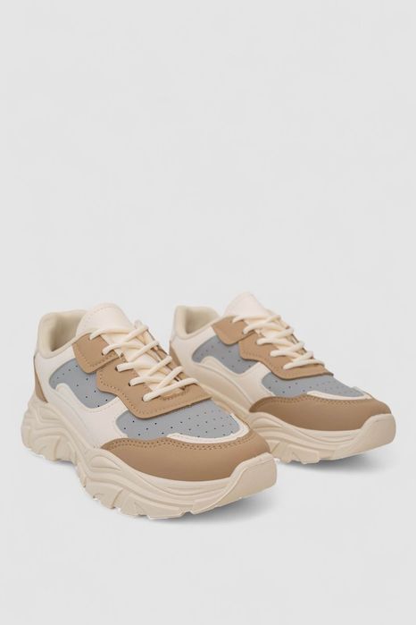 Кросівки жіночі, колір бежевий