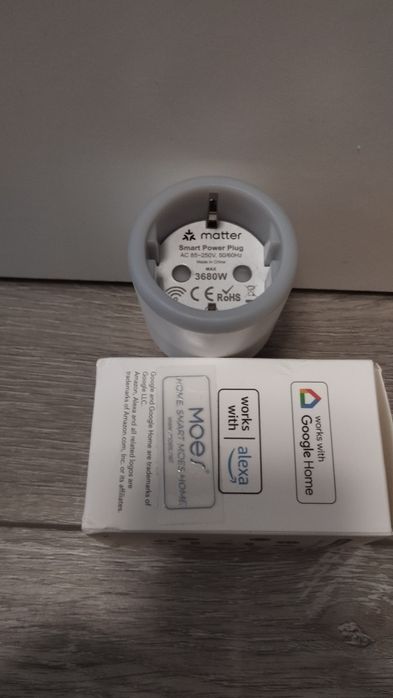 Розумна Wi-Fi  розетка Moes з підтримкою Matter 16A