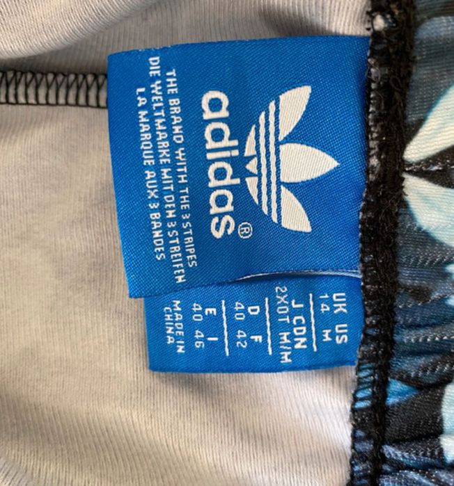 Adidas spodnie w kwiaty, rośliny, ogród Florera AB1988, 40 42