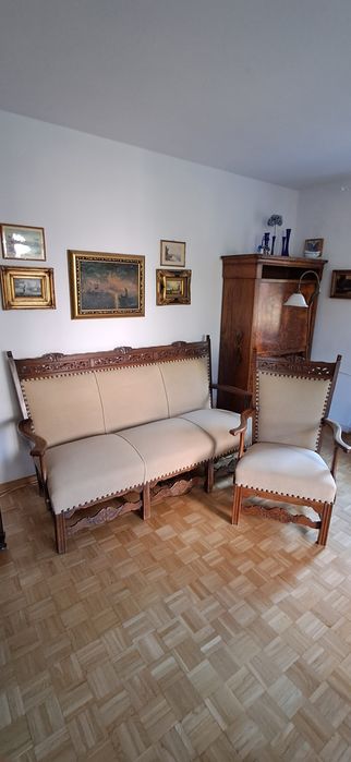 Francuska kanapa z fotelem
