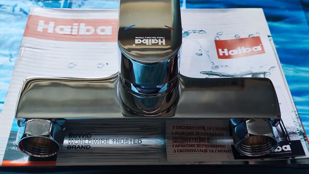 Смеситель для ванны HAIBA ALEX 009 EURO 100% латунь