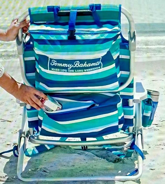 Cadeira de praia, camping e pesca Tommy Bahama nova e precintada