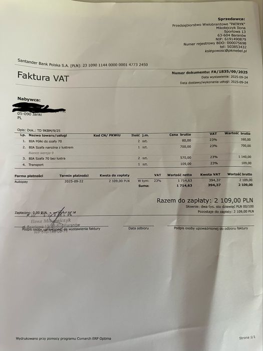 Szafa narożna Napoli