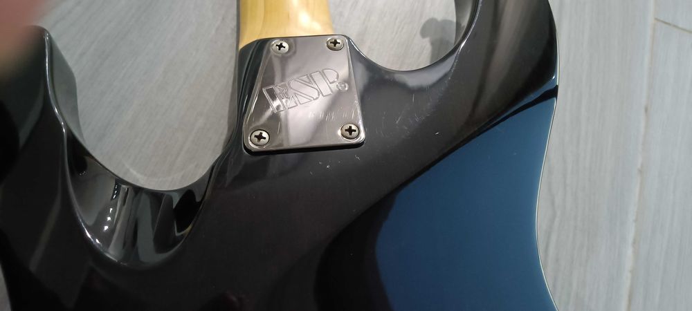 ESP LTD MH-101 Black Flamed Maple c/ Pickups Entwistle