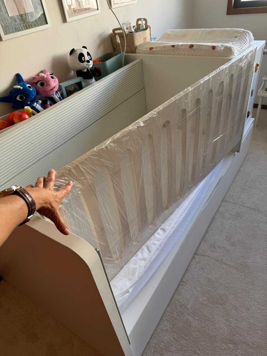 Berço conversivel com cama solteiro