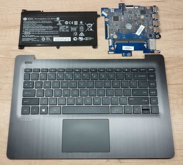 Części laptopa HP Stream palmrest klawiatura płyta główna bateria