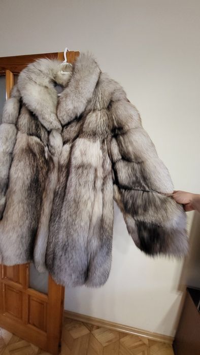 Naturalne futro  z lisa - stan idealny