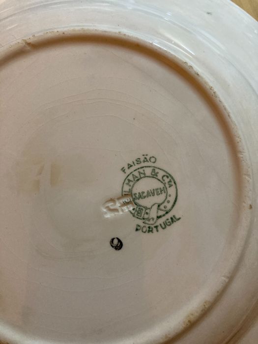Prato sopeiro Faisão Fábrica de Loiça de Sacavém