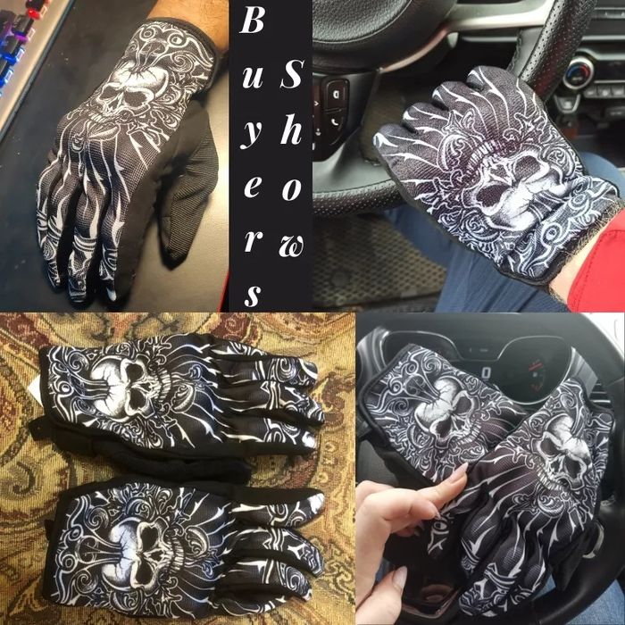 Мотоперукавиці з черепом