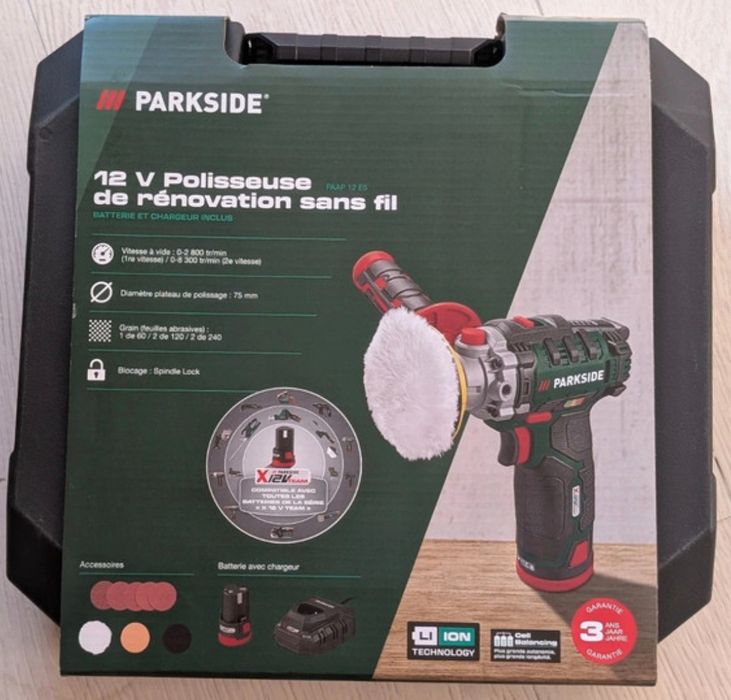 Kit Completo Polidora Parkside 12v