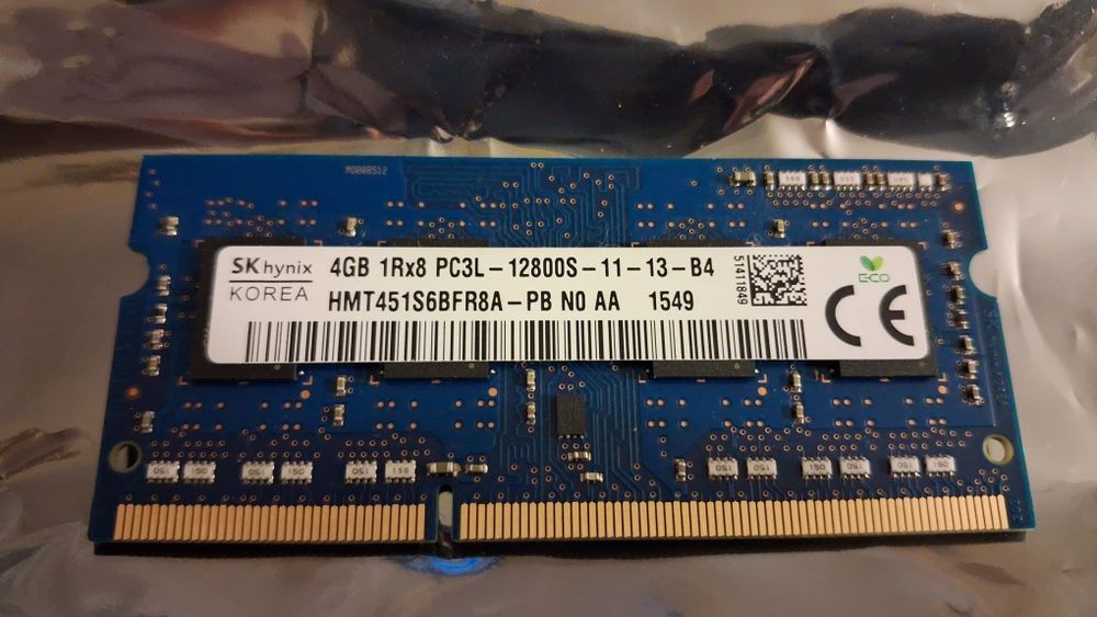 Pamięć RAM Hynix DDR3 4GB SODIMM do laptopa.
