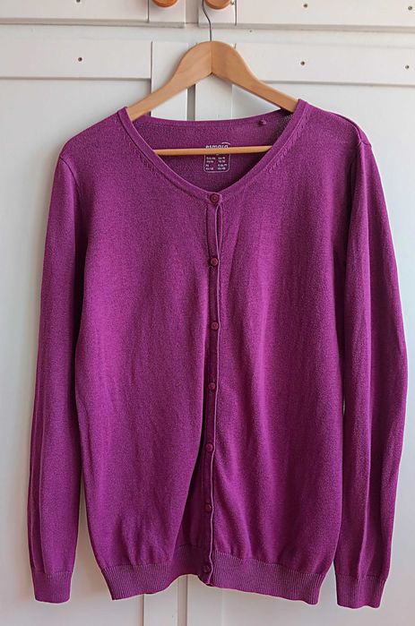 Sweter damski purpurowy L