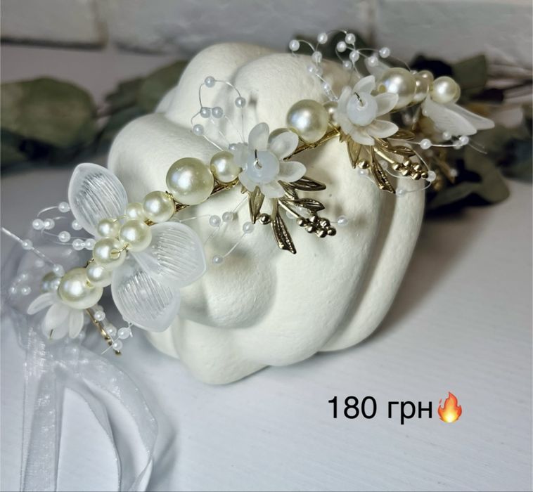 Обруч, віночок на голову, віночок для дівчаток, повязка для немовлят