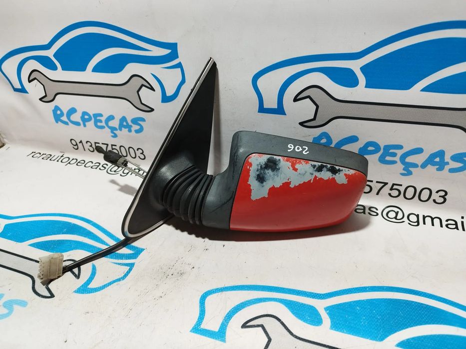 ESPELHO RETROVISOR ESQUERDO PEUGEOT 405 8148J1 MANUAL AQUECIDO
