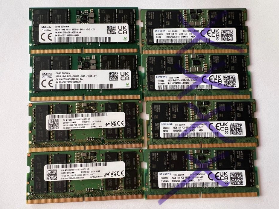 Оперативна пам’ять DDR5 SO-DIMM 16GB 5600 MHz для ноутбуків