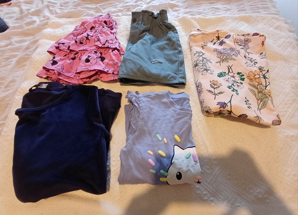 Zestaw ubrań 128cm. Dziewczyny x5szt.