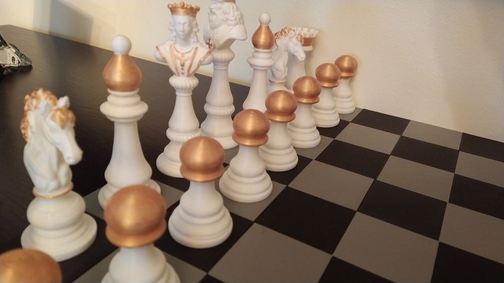 Xadrez grande 3D pla