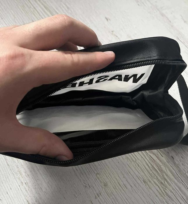Czarno przezroczysta kosmetyczka torba do kąpieli damska (unisex)