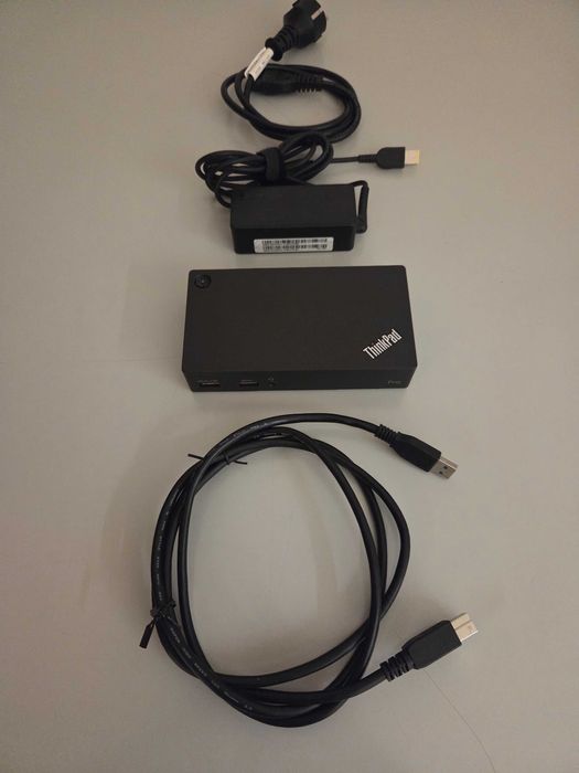 Dock Station Lenovo ThinkPad USB 3.0 Pro (Set Completo)