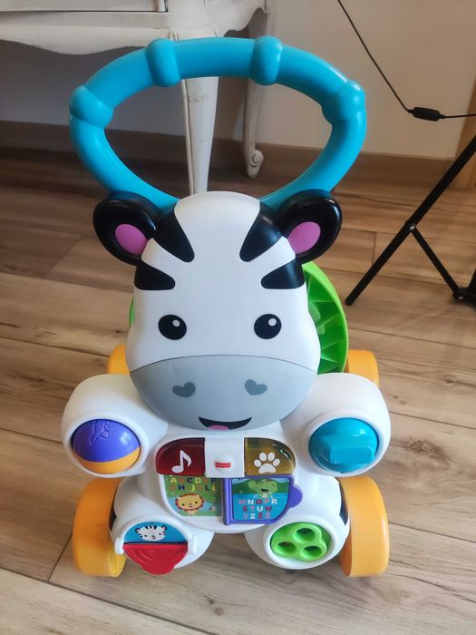 Fisher-Price Zebra – Interaktywny chodzik i edukacyjna zabawka – 40 zł