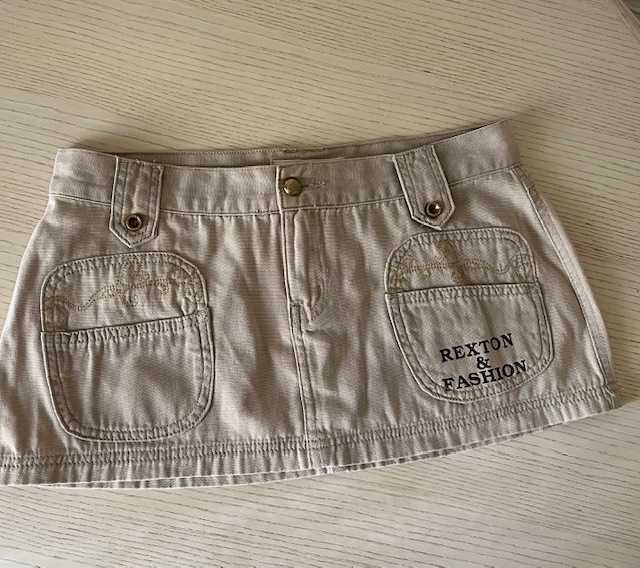 мини микро юбка котоновая
