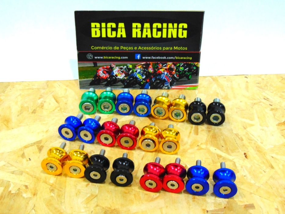 Suportes de encaixe cavalete Moto 6mm , 8mm , 10mm e 12mm ( Bobines )