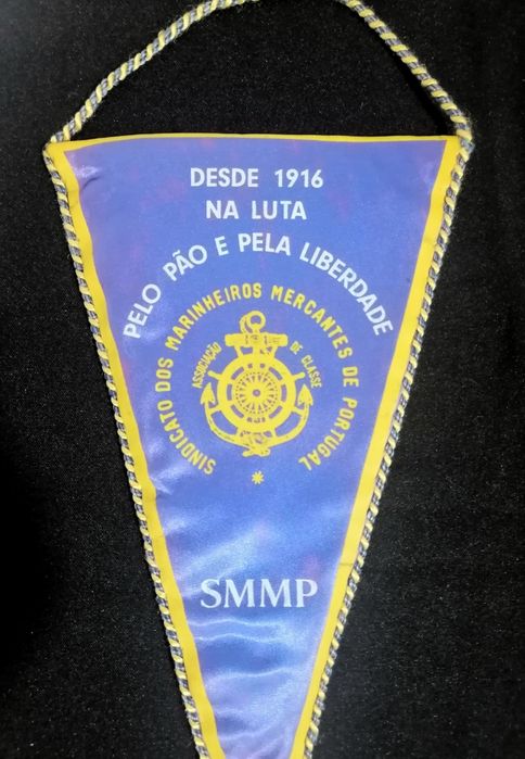 Galhardete antigo SMMP Sindicato dos Marinheiros Mercantes de Portugal