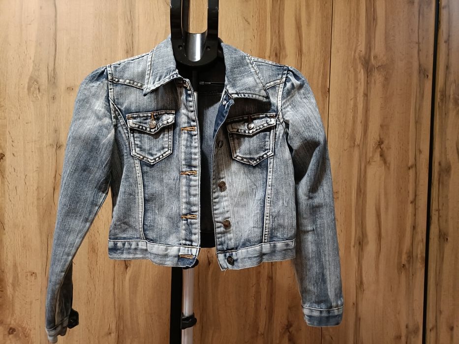 Kurtka katana 134 jeansowa jeans 140