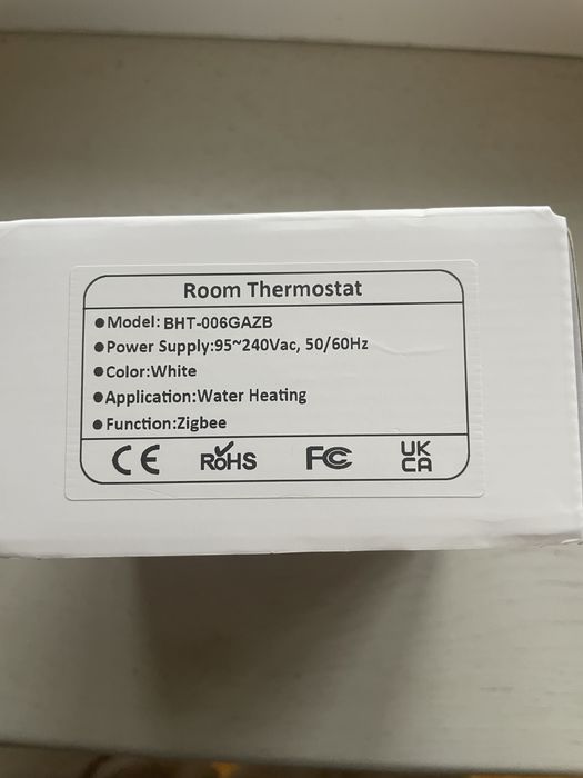 Терморегулятор теплої підлогр Moess (Вода) Zigbee