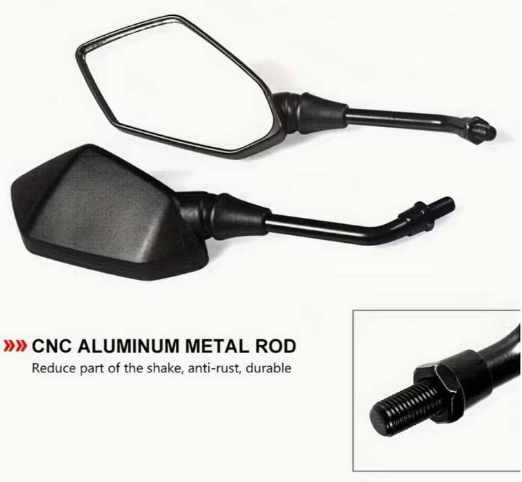 Retrovissores para moto, com parafuso 10mm