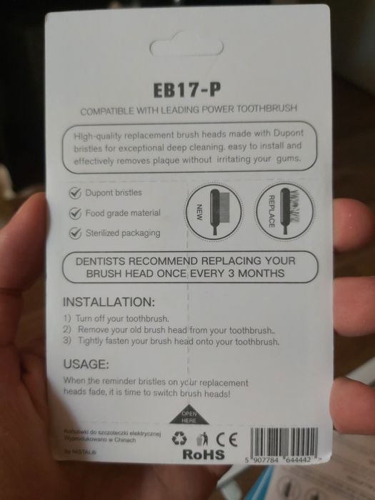 Nowe końcówki do szczoteczek elektrycznych Oral-B (zamiennik)