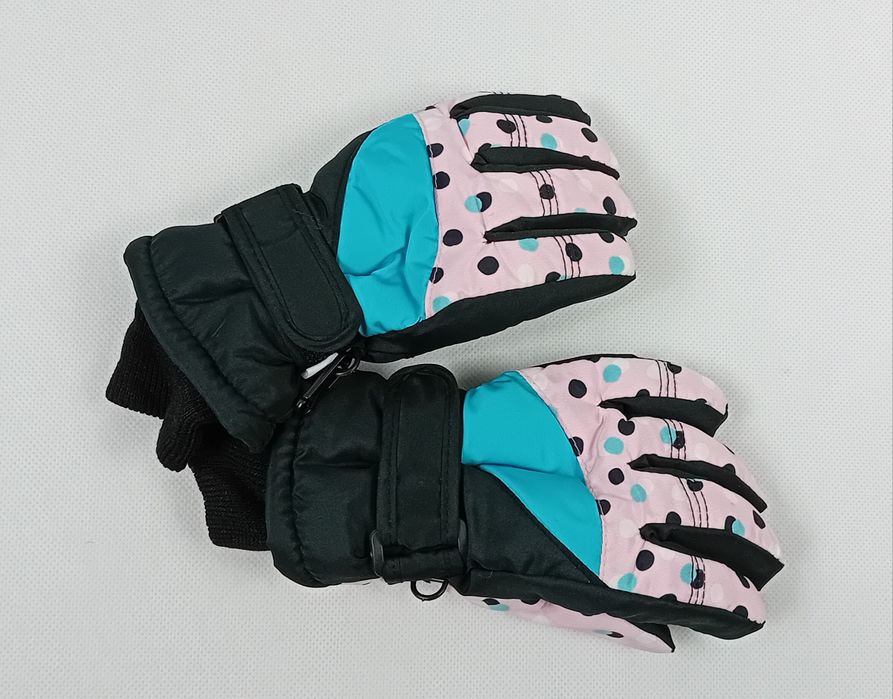 Rękawiczki narciarskie pięciopalcowe dziewczęce