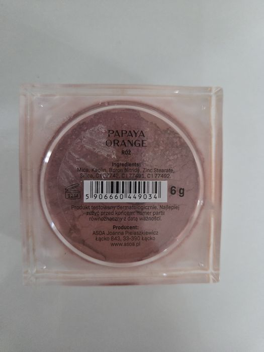 Róż mineralny asoa papaya orange