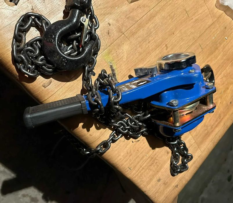 Ручная цепная таль 1T Лебедка с крюком, автомобильный подъемник