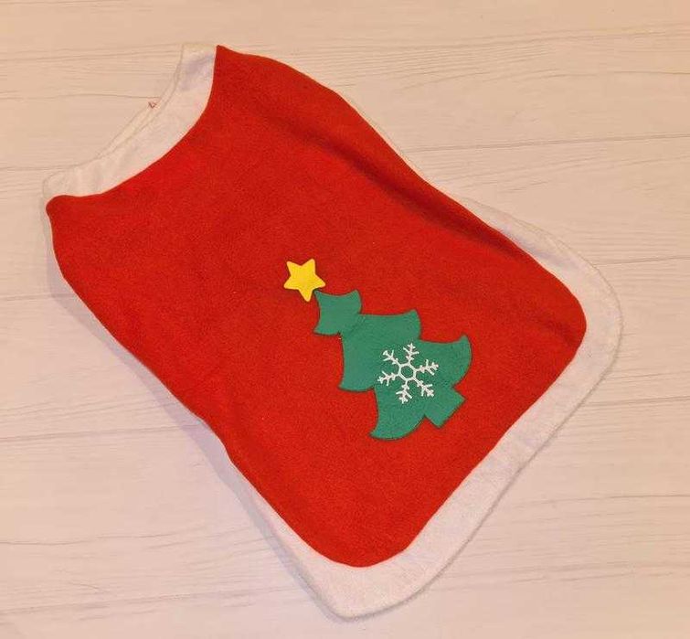 Новогодняя накидка для собаки не больших размеров