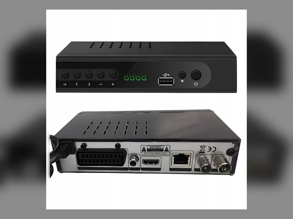 Tuner DVB-T2 Dekoder Telewizji Naziemnej HEVC H.265 4K Ultra HD HDMI USB Nagrywanie PVR Pilot Scart