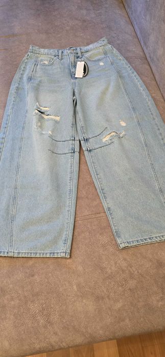 Spodnie jeansowe Scoop, Barrel Leg, M, XS.