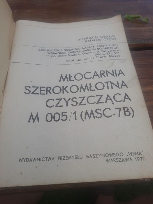 Instrukcja obsługi z PRL