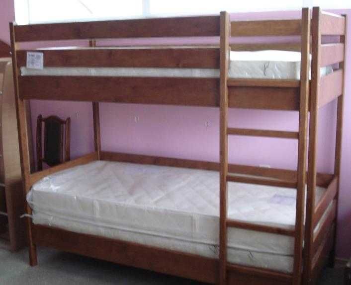 Двоярусне ліжко Ліза з масиву вільхи + Знижка на матраци! Ліжко
Нота