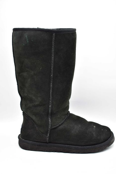 Śniegowce Ugg Classic Tall Black 5815 ( 39 ) wełna / skóra naturalna