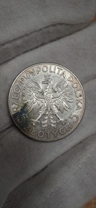 2RP 10zł Piłsudski 1939r, 2zł żaglowiec 1936r, 5zł Polonia 1933r.