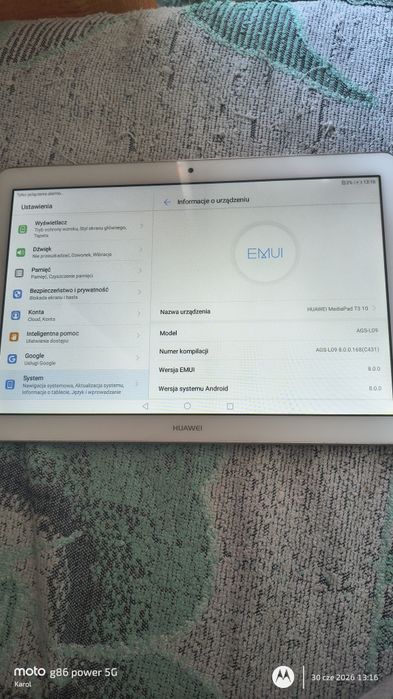 Tablet hauwei media pad T3 10