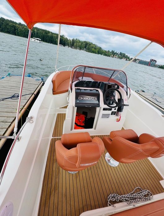 Motorówka Barracuda 545 wynajem bez patentu | Mikołajki wypożyczalnia