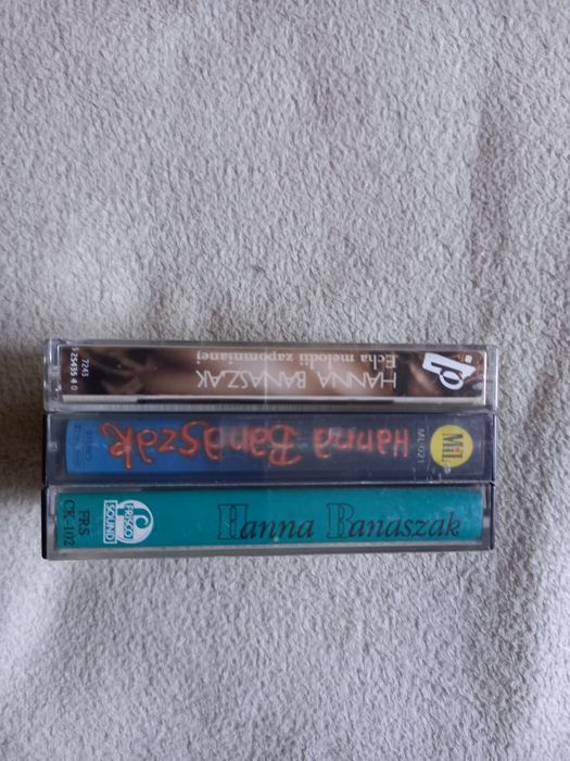 Zestaw 3 kaset magnetofonowych-Hanna Banaszak