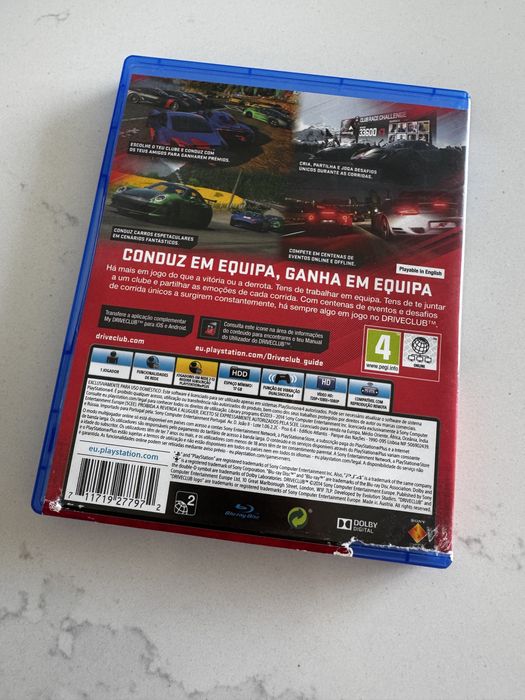 Jogo PS4 Driveclub