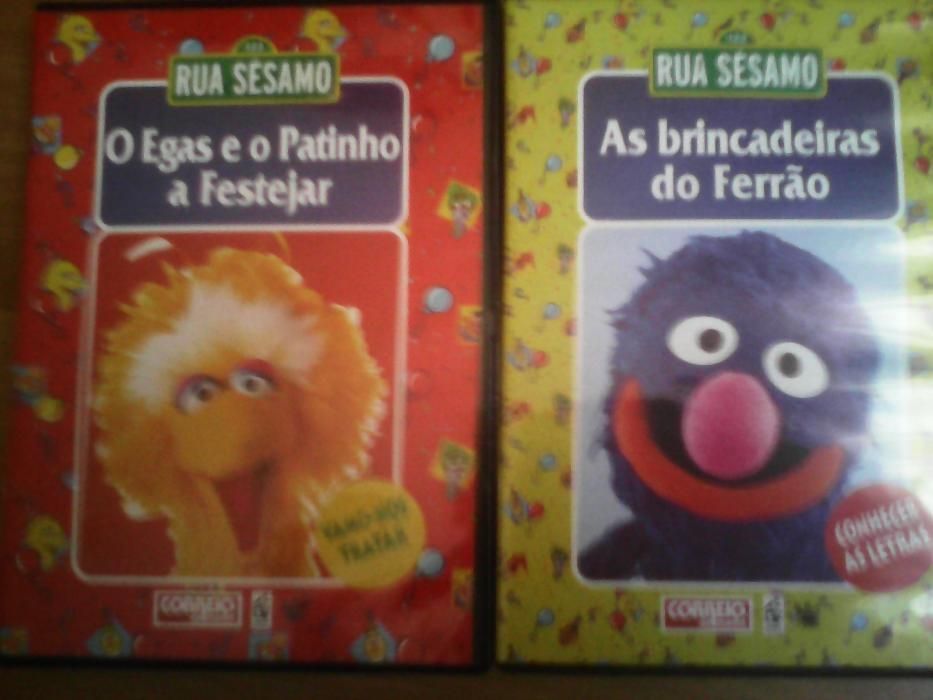 2 dvds Rua Sessamo, infantil