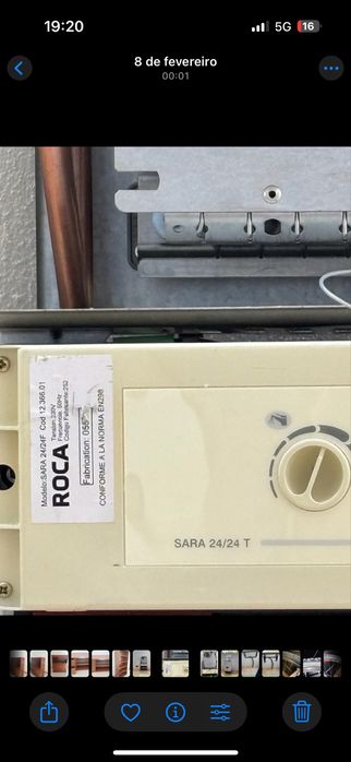 Vendo caldeira ROCA SARA 24/24T