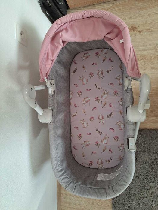 Nowy, w kartonie - Kinderkraft Nola Leżaczek 5w1 Peony Rose